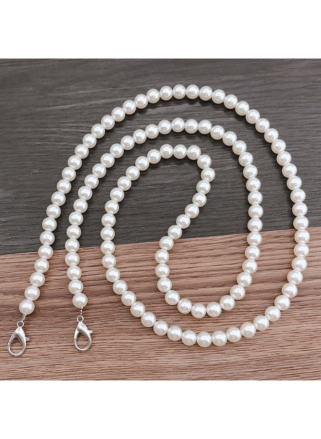 NIBEMINENT Phone Charm/ Chain Strap for Women Girls,K937 Hand Strung Pearls Cell Phone Case Lanyard Wrist Strap