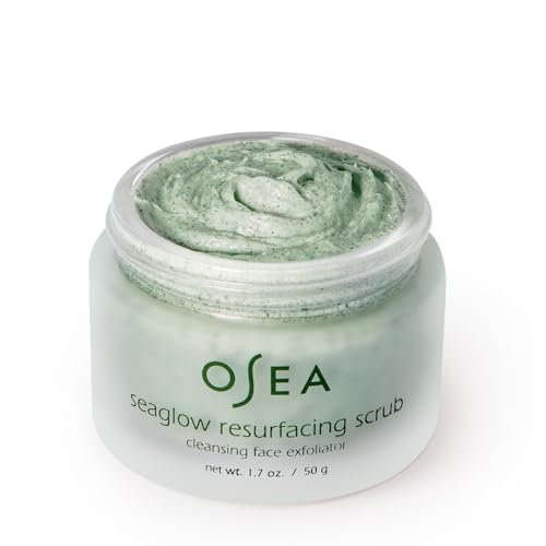 OSEA Seaglow Resurfacing Face Cleanser and Scrub 1.7 oz - 2-in1- For All Skin Types - Facial Exfoliator and Cleanser - Clean Beauty - Vegan Skincare - Image 2