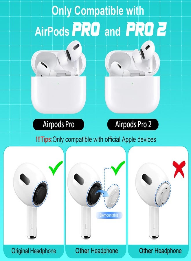 RFUNGUANGO [4 Pairs] Replacement Ear Tips for AirPods Pro 2nd/1st Generation with Noise Reduction Holes, Silicone Ear Tips for Airpods Pro with Portable Storage Box and Cleaning Pen (XS/S/M/L) - Image 3