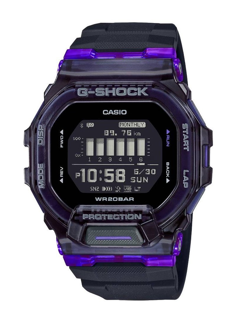 CASIO Men's Digital Asymmetrical Shape Resin Wrist Watch GBD-200SM-1A6DR - 45.9 Mm  - Image 1