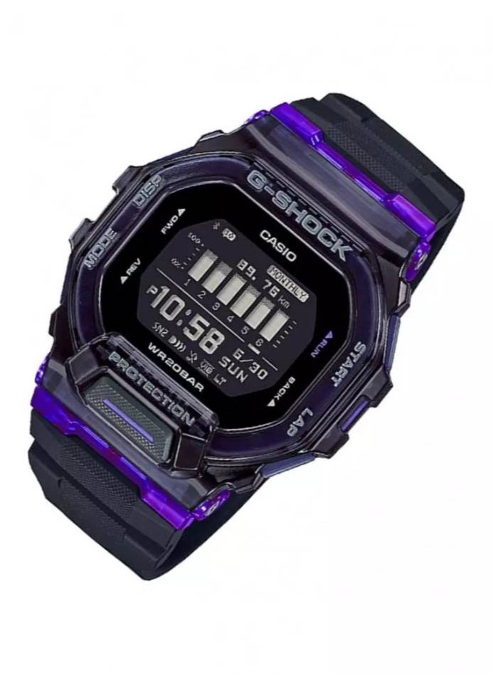 CASIO Men's Digital Asymmetrical Shape Resin Wrist Watch GBD-200SM-1A6DR - 45.9 Mm  - Image 3