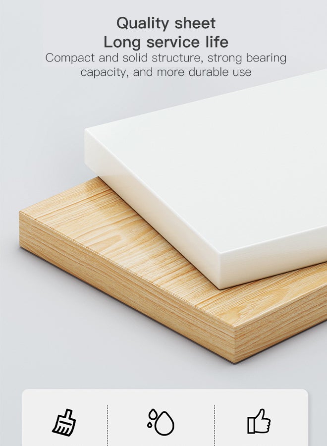 شاربدو طاولة بجانب السرير، بسيطة وحديثة، طاولات بجانب السرير، خشبية، بسيطة، متعددة الوظائف، إضاءة فاخرة، خزانة صغيرة بجانب السرير - Image 5