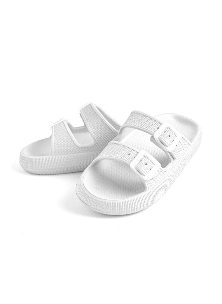 Porto double buckle slipper for women