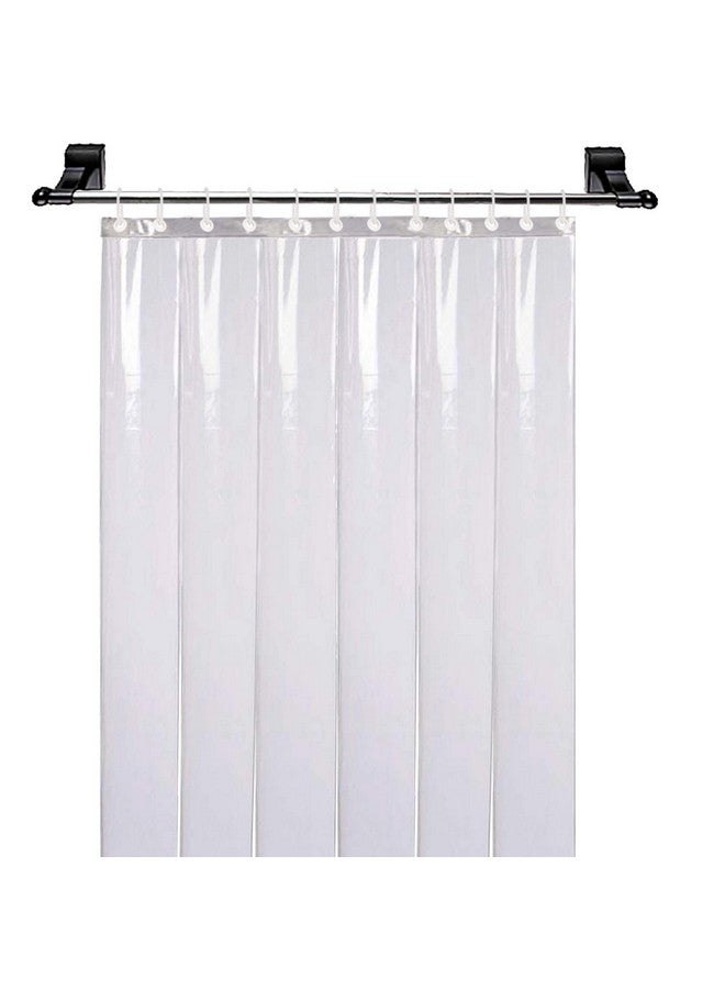 Kuber Industries PVC 1 Piece Plain 1 MM Shower AC Door Curtain 9 Feet (Transparent) (F_26_KUBMART016891) - Image 2