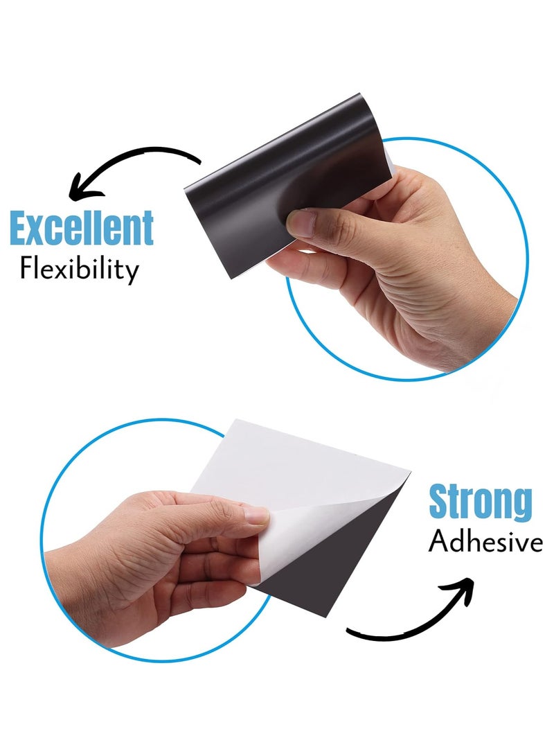Generic Adhesive Magnetic Sheets,6" x 4", Magnetic Sheets with Adhesive Backing, Magnetic Sheets, Picture Magnets, Flexible Magnetic Sheet, Cuttable Magnetic Sheets.10 Pack  - Image 3