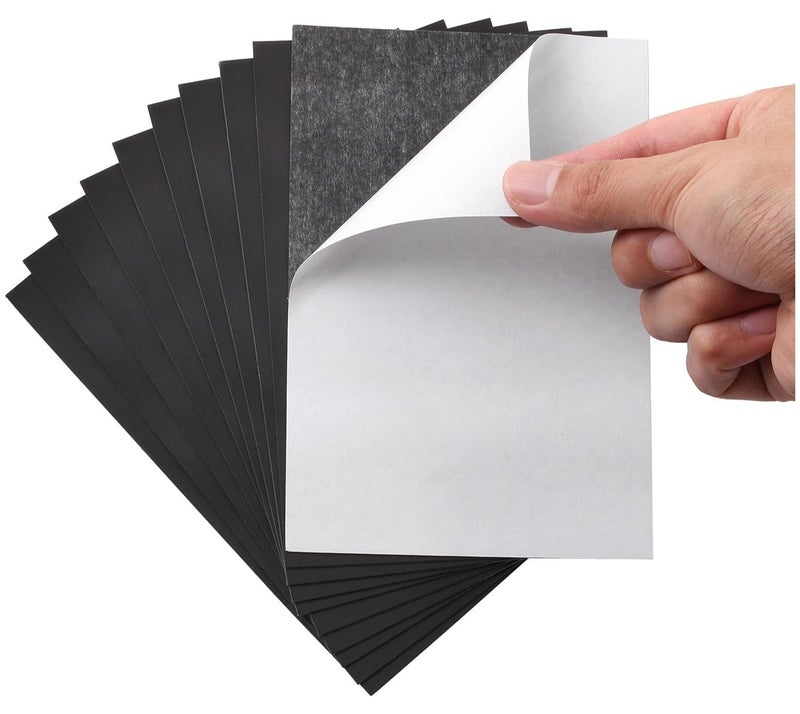 Adhesive Magnetic Sheets,6" x 4", Magnetic Sheets with Adhesive Backing, Magnetic Sheets, Picture Magnets, Flexible Magnetic Sheet, Cuttable Magnetic Sheets.10 Pack - Image 1