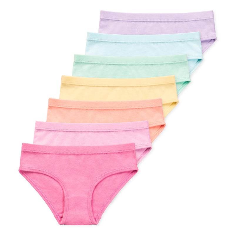 Lucky Me Lucky & Me Ryleigh Girls Bikini | Children's Organic Cotton Tagless Underwear | 7-Pack - Image 1