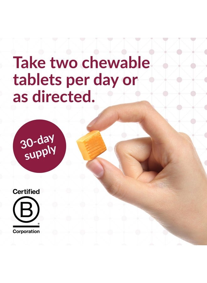 بارياتيك أدفانتج أقراص بارياتريك أدفانتج متعددة المضغ - أقراص متعددة الفيتامينات سهلة المضغ لمرضى جراحات السمنة - أقراص متعددة الفيتامينات قابلة للمضغ مع حمض الفوليك وفيتامين د3 وغيرها - بنكهة البرتقال الاستوائي - 60 قرصًا - Image 2