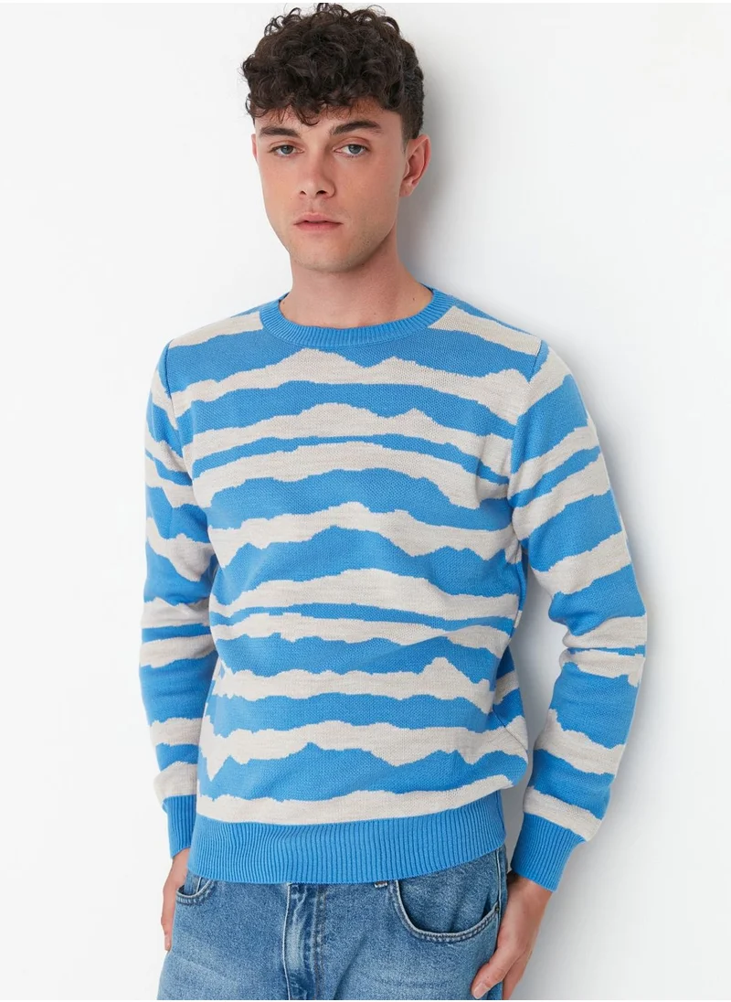 trendyol Zebra Pattern Knitted Sweater