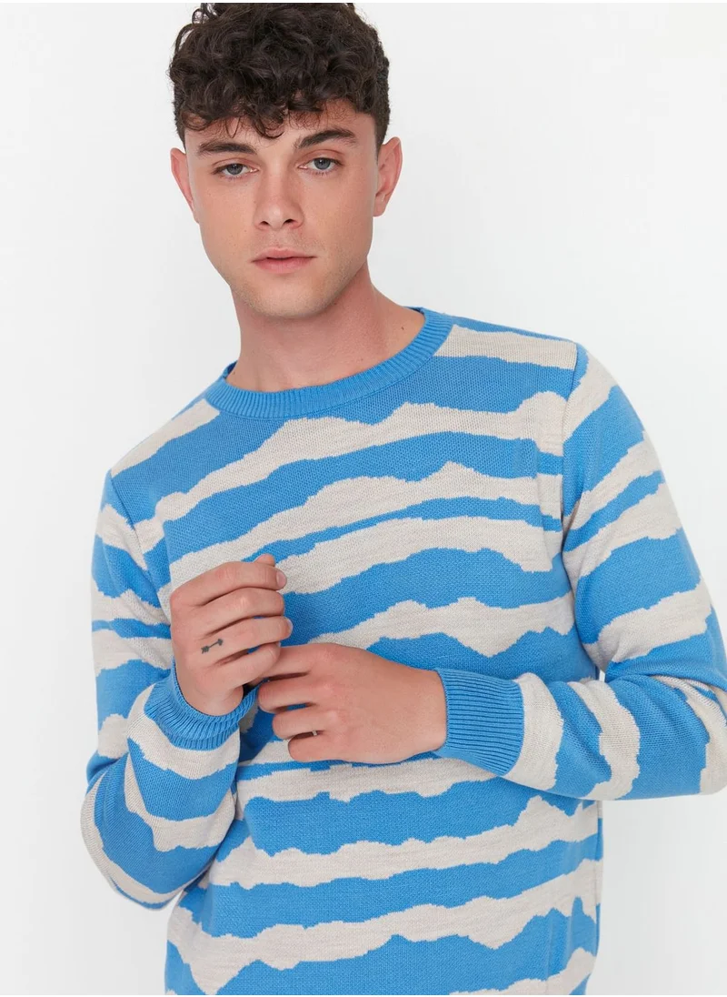 trendyol Zebra Pattern Knitted Sweater