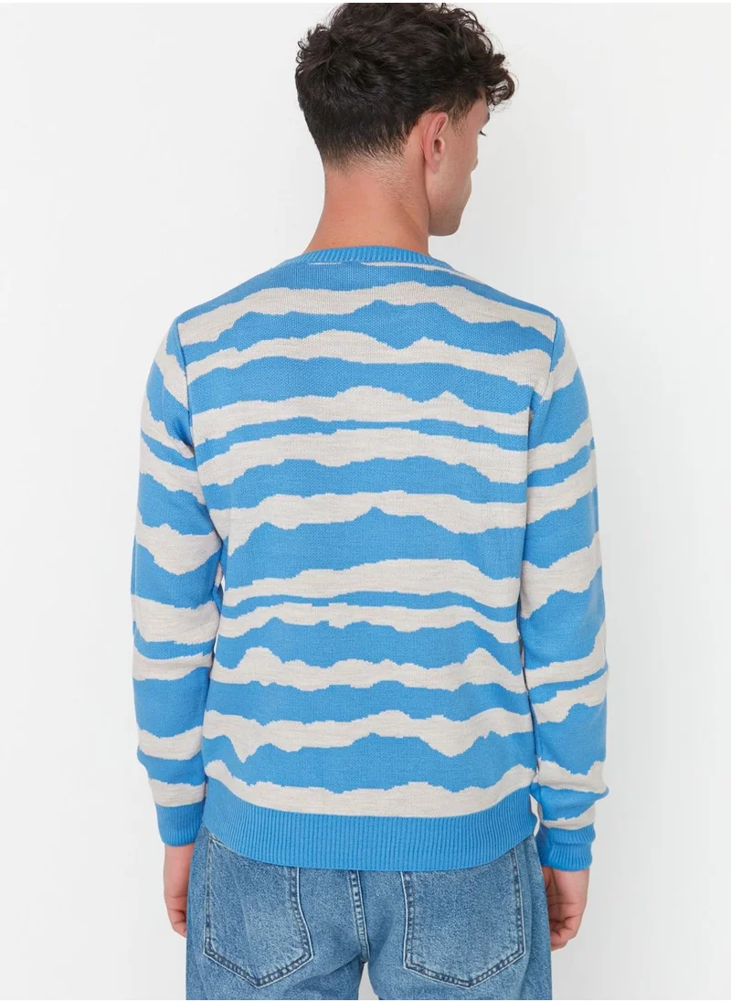 trendyol Zebra Pattern Knitted Sweater