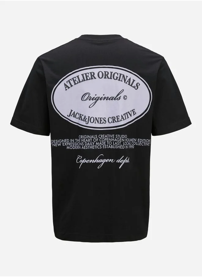 JACK & JONES Graphic Print Crew Neck T-Shirt