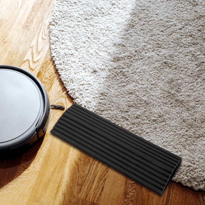 Black Rubber Threshold Ramp Mat for Robot Vacuum Cleaner Home Use - Image 4