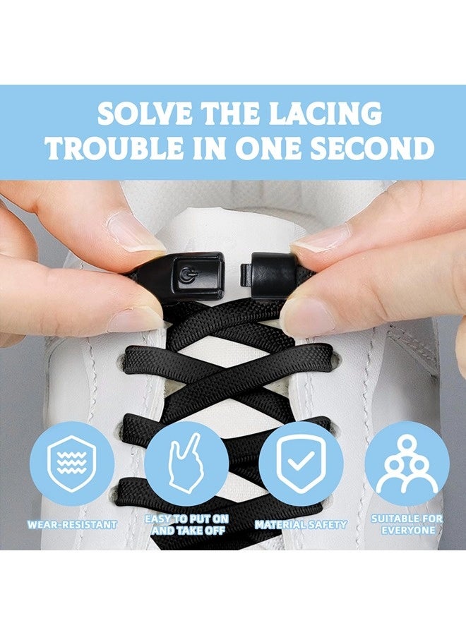 ShebSheb No Tie Elastic Shoelaces for Kids, Adults, Adjustable Tieless Shoe Lace - Image 3