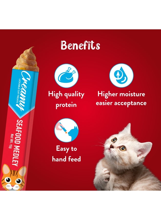 Drools Creamy Lickable Cat Treats Seafood Medley - Image 2