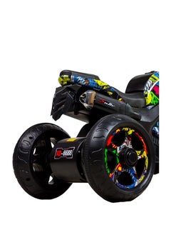 Generic Iris Electric Rides-on Motorcycle for Kids with 3 Wheels - Colorful Joker - XD-6688  - Image 2
