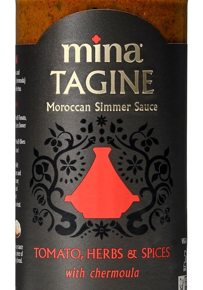 Mina Tagine Moroccan Fish Cooking Sauce with Paprika, Cilantro, and Tomato - 12 Oz - Image 1