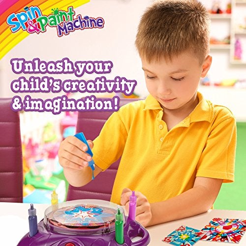 Creative Kids Spin & Paint Art Kit - Spinning Art Machine Craft Kit for Children & Adults, Christmas Gifts 6+ - Image 5