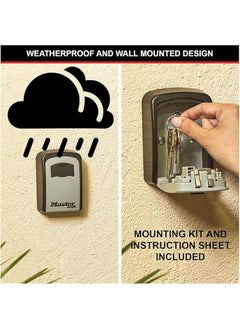 Master Lock Key Safe Medium Size Wall Mounted Outdoor Exist In 2 Colors 5401Eurd Key Lock Box  - Image 5