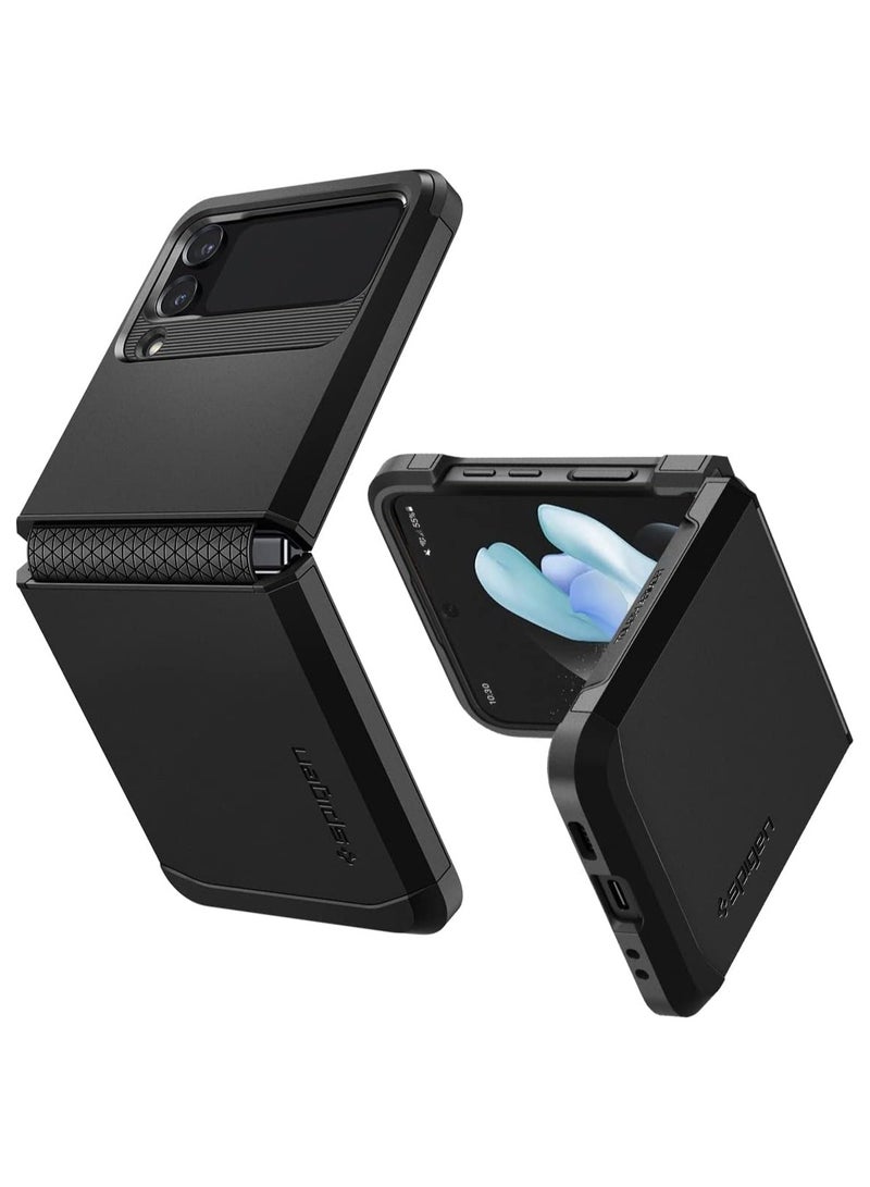 Spigen Tough Armor Case [Hinge Protection] Designed for Samsung Z Flip 4 5G (2022) - Black - Image 1