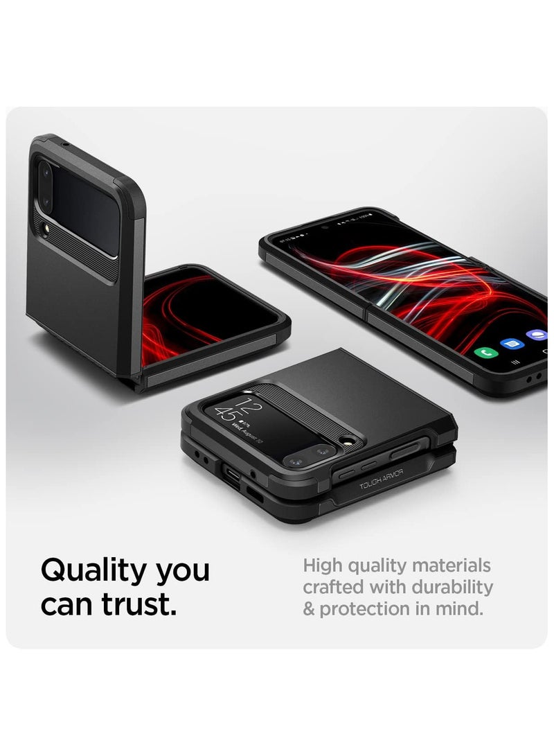 Spigen Tough Armor Case [Hinge Protection] Designed for Samsung Z Flip 4 5G (2022) - Black - Image 2