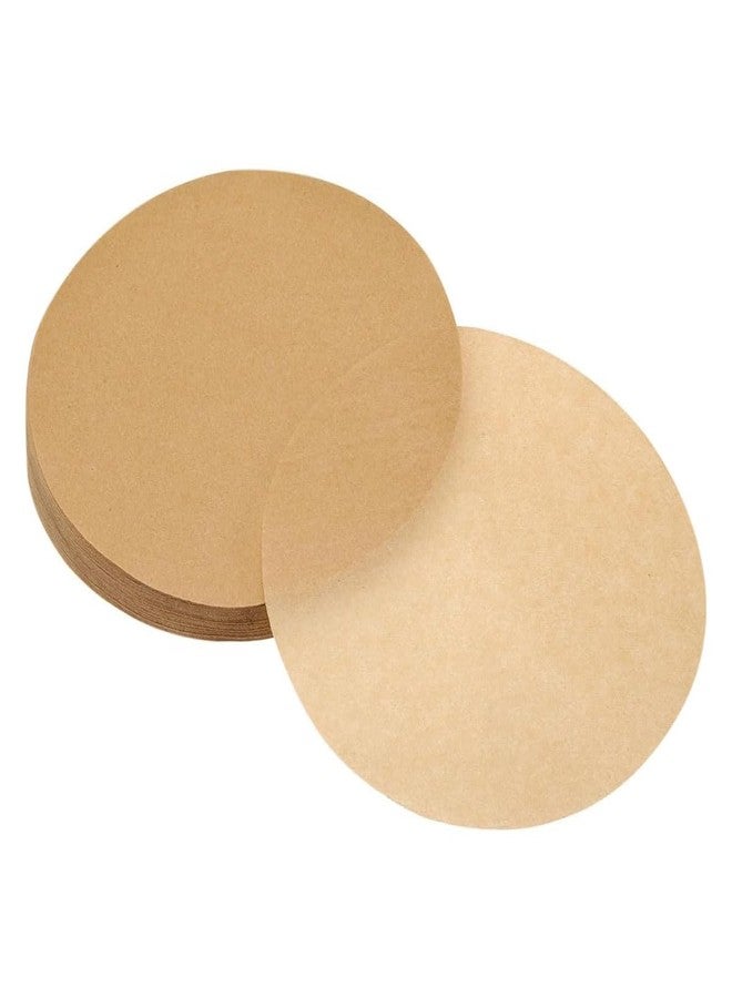 Rneswi 300-Pack 8-Inch Round Baking Parchment Paper - Pre-Cut for Delicious Baking, Perfect Fit for Standard Pans, Non-Stick, Waterproof & Tear-Resistant - Image 1