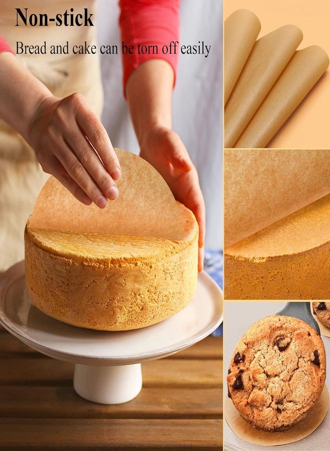 Rneswi 300-Pack 8-Inch Round Baking Parchment Paper - Pre-Cut for Delicious Baking, Perfect Fit for Standard Pans, Non-Stick, Waterproof & Tear-Resistant - Image 4