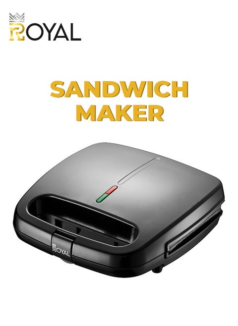 Sandwich Maker 2 Slice Fixed Plates 800 Watts Power & Ready Light Indicator RA-SMF108