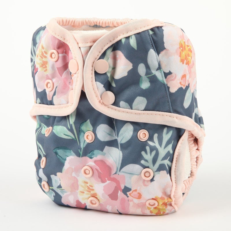 Sigzagor Baby Cloth Diaper Cover Nappy One Size 8lbs to 36lbs for Girls (Floral) - Image 2