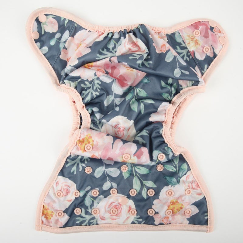 Sigzagor Baby Cloth Diaper Cover Nappy One Size 8lbs to 36lbs for Girls (Floral) - Image 3
