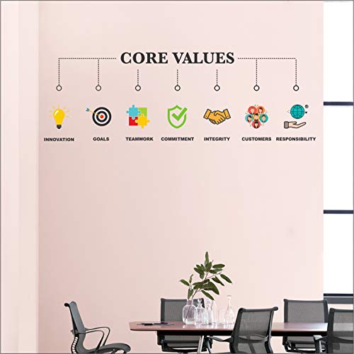 StickMe 'Core Values - Office - Inspirational - Motivational - Quotes - Wall Sticker' -SM740 (Multi Colour, Vinyl - 170cm X 60 cm), Self-Adhesive - Image 3