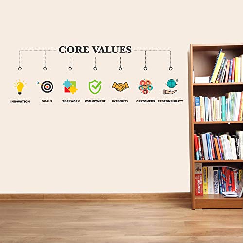 StickMe 'Core Values - Office - Inspirational - Motivational - Quotes - Wall Sticker' -SM740 (Multi Colour, Vinyl - 170cm X 60 cm), Self-Adhesive - Image 5