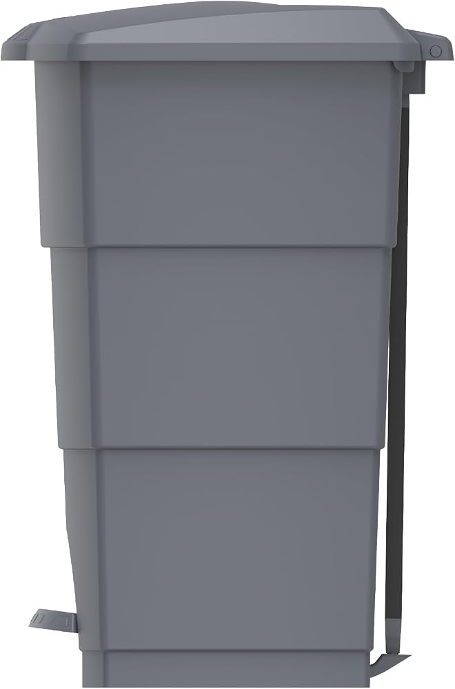 كوزموبلاست سلة قمامة من Cosmoplast سعة 45 لترًا، تحتوي على دواسة للفتح - Image 2