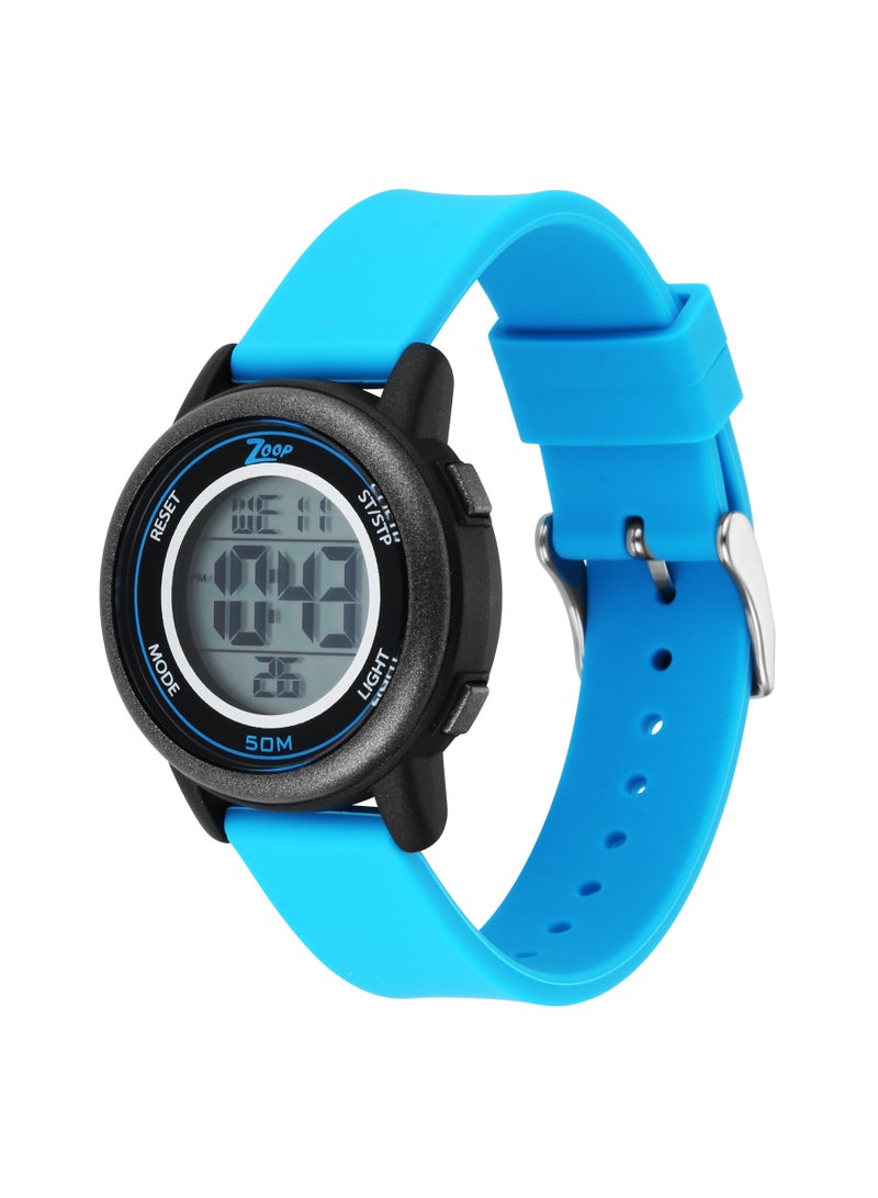 Zoop Digital Watch with Blue Silicone Strap - Image 2