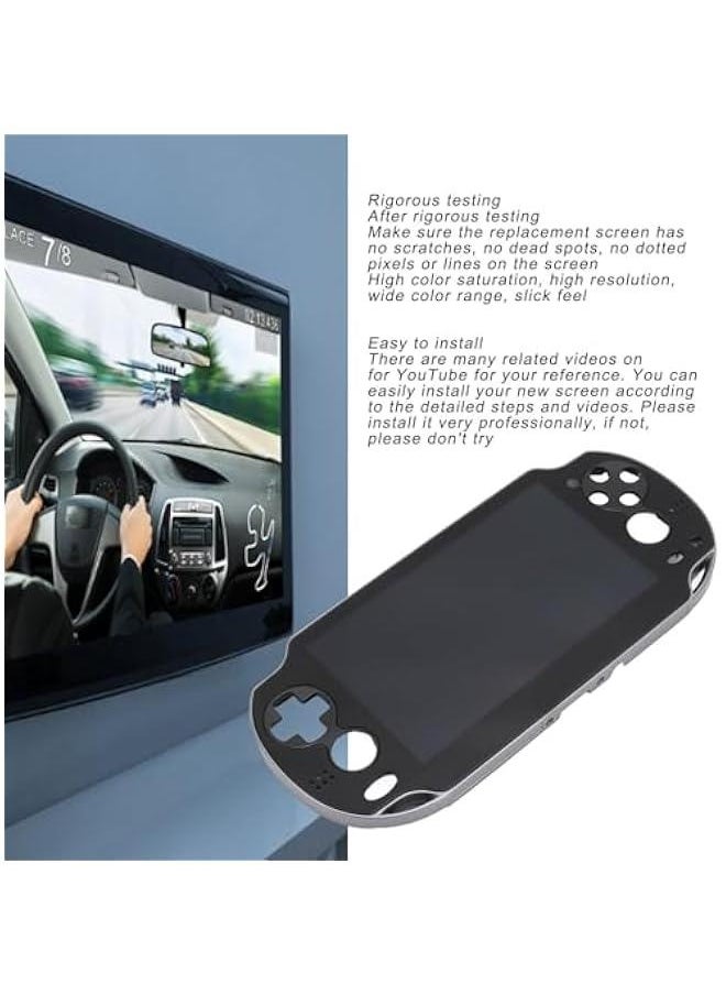 استبدال شاشة LCD سوداء لجهاز PS Vita 1000 1001 PCH 1001 PCH 1101، مجموعة زجاج رقمية احترافية لوحدة التحكم في الألعاب مع إطار متكامل  - Image 3