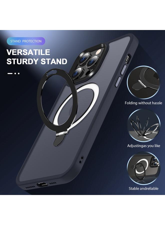 Zaboon Case For iPhone 12 Pro Max Skin-feel MagSafe Holder PC Hybrid TPU Phone Case - Image 3