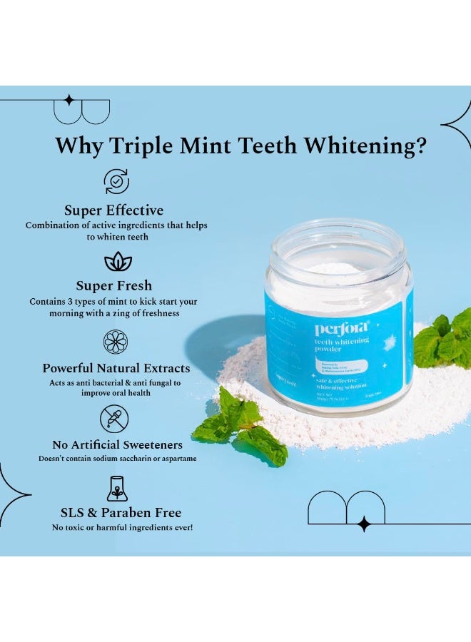 Perfora Perfect White Combo | Purple Magic Whitening Serum 30ML ,Teeth Whitening Powder 50g & Dream White Toothpaste 150g | v34 Colour Corrector for Teeth | Enamel Safe & Effective Teeth Whitener Solution |Pack Of 3 - Image 4