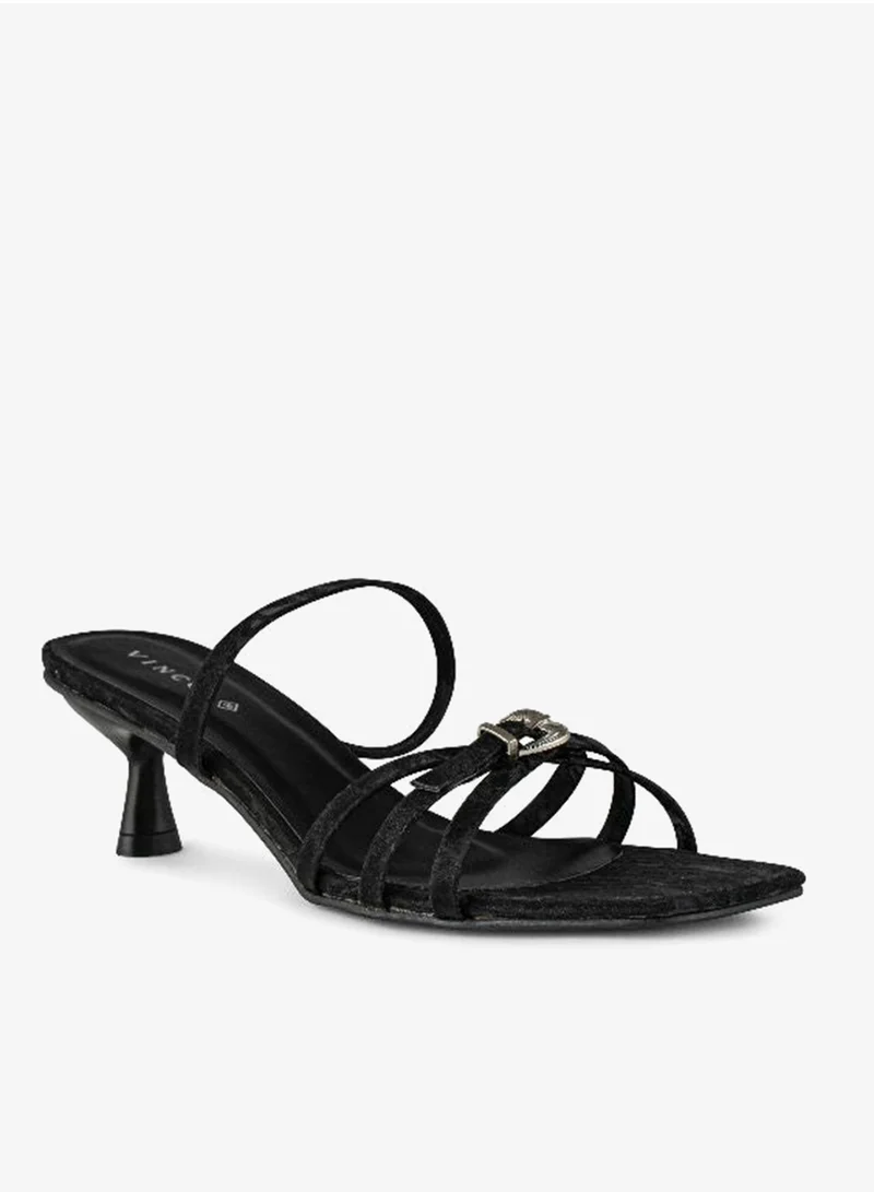 فينتشي صندل بكعب متوسط متعدد الأحزمة