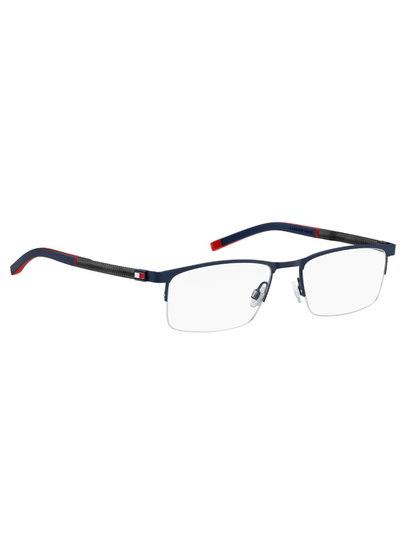 TOMMY HILFIGER Men's Rectangular Shape Carbon Fiber Sunglasses TH 2079  34 - Lens Size: 34.1 Mm - Mtt Blue M - Image 2