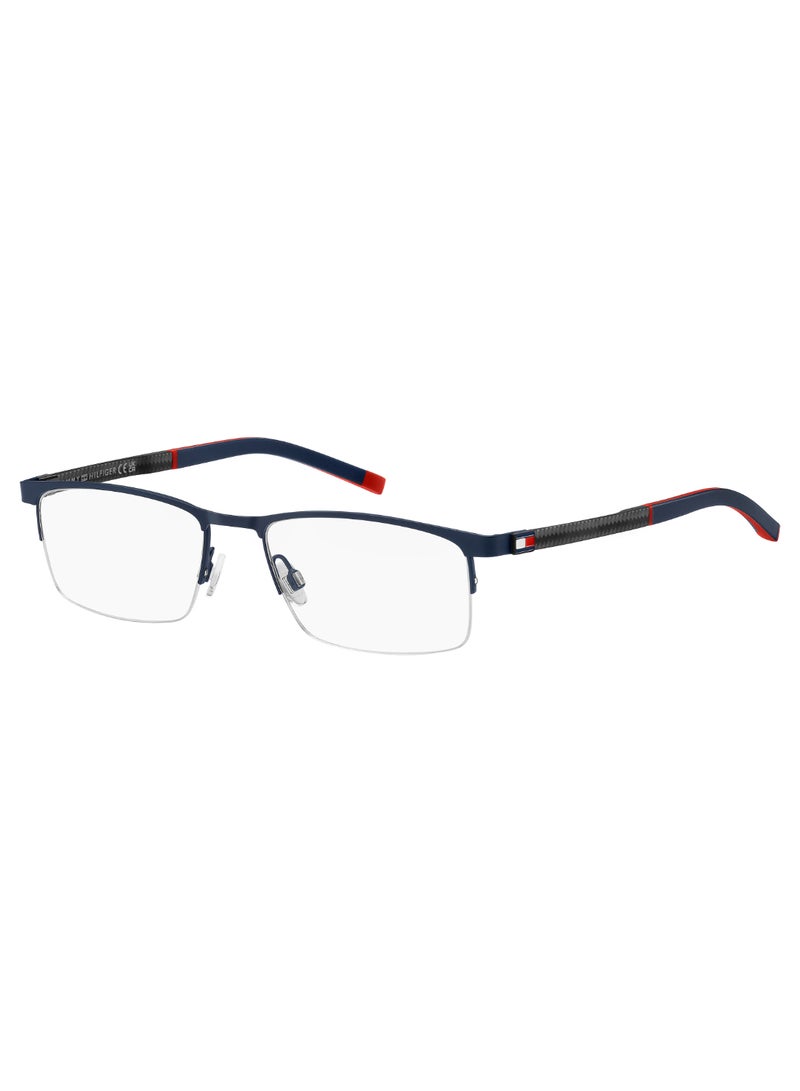 TOMMY HILFIGER Men's Rectangular Shape Carbon Fiber Sunglasses TH 2079  34 - Lens Size: 34.1 Mm - Mtt Blue M - Image 1