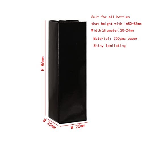 COSIDEA 25pcs 25 25 86mm Craft Paper Box for Lip Gloss Tubes 350gms Lipstick Packaging Pink Black - Image 5
