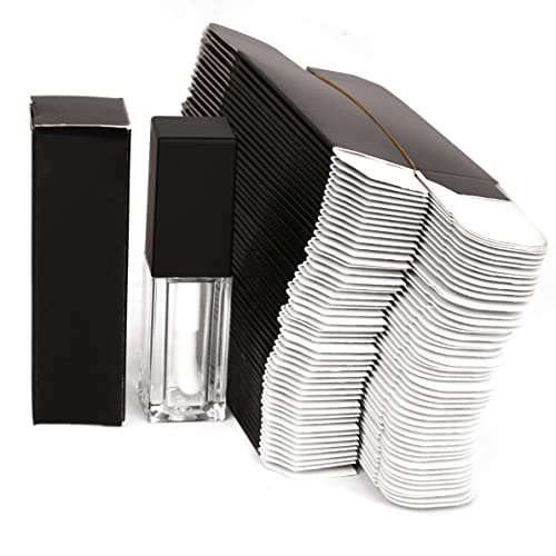 COSIDEA 25pcs 25 25 86mm Craft Paper Box for Lip Gloss Tubes 350gms Lipstick Packaging Pink Black - Image 2