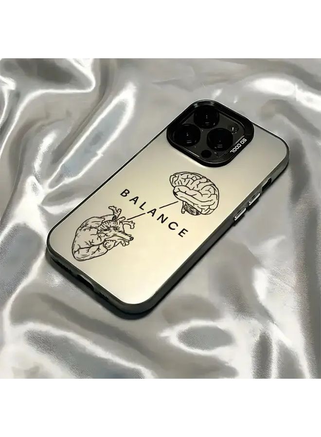 Minimalist Heart Balanced Pattern Hard IMO Phone Case For iPhone 16 Pro Max Mixed Color 1 Anti Scratch Durable Protective Cover - Image 1