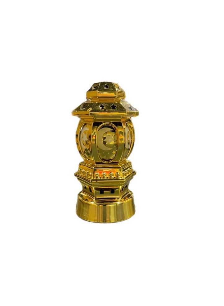 Ramadan Lantern Decorative Electroplate Light Ball 10cm Height - Gold - Image 1