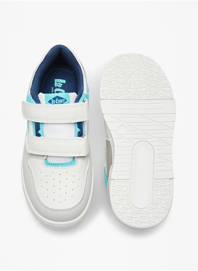 Lee Cooper - Boys' Paneled Sneakers with Hook and Loop Closure - Image 1