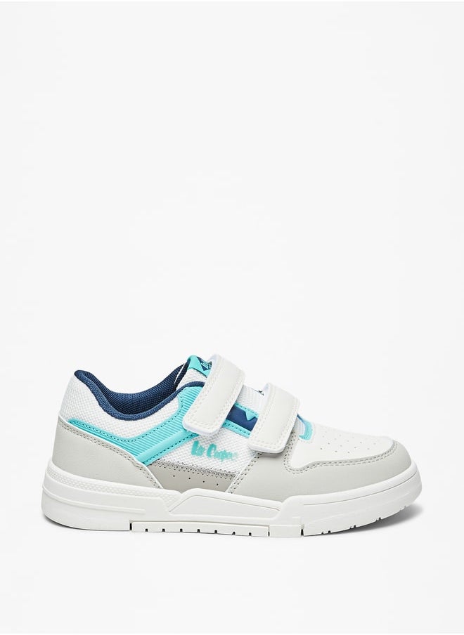 Lee Cooper - Boys' Paneled Sneakers with Hook and Loop Closure - Image 1