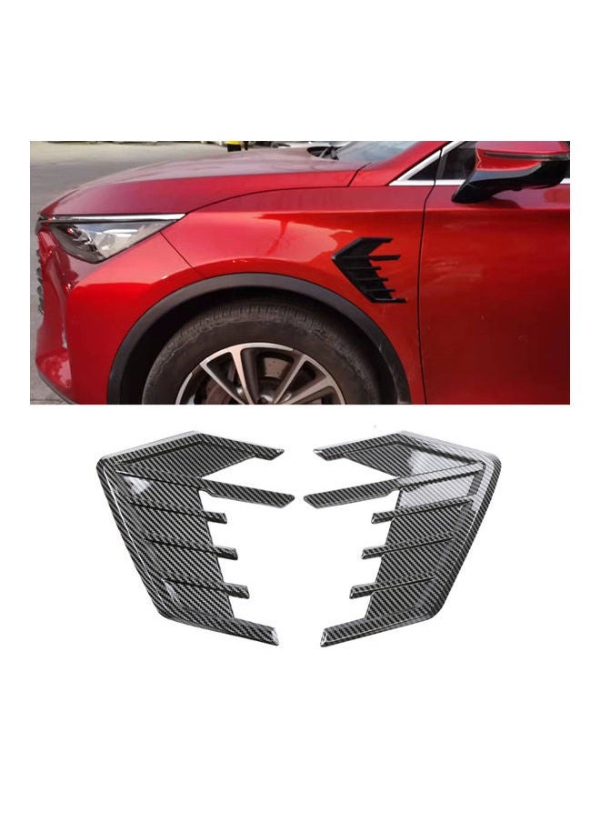NIBEMINENT - 2-Piece Car Fender Side Vents Sticker - Image 1