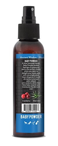 RELIQ Aroma SPA Baby Powder Botanical Mist Cologne for Dogs and Cats. Spray on The Coat After Bath to give Your Dog a Clean & Fresh Smell. Infused with Natural extracts for Calming and comforting. - Image 2