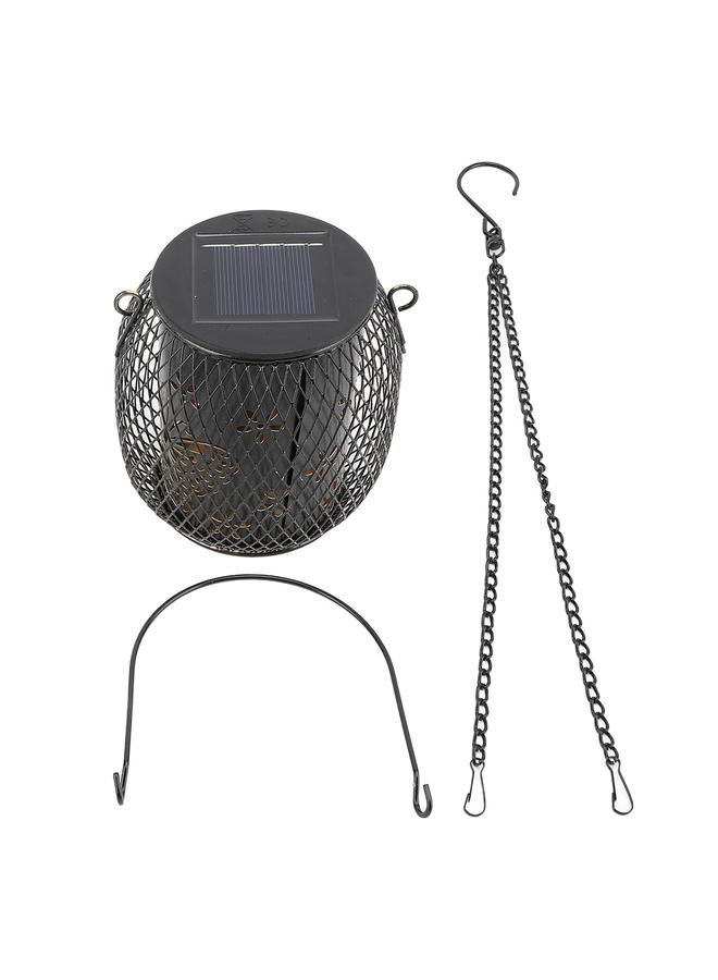 xozgdovg Solar Lantern Outdoor Waterproof Hanging Solar Light with Handle Chain for Yard Patio Garden Decoration Outside Solar Table Lamp erfly Pattern - Image 1