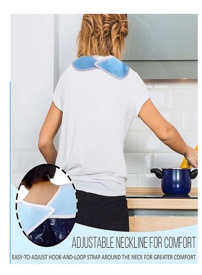 Adult Bibs, Waterproof Eldly Bib, Adult Washable Dining Bibs Mealtime Bib Clothing Protector, for Elderly Men Women, Reusable Clothing Protector - Image 4